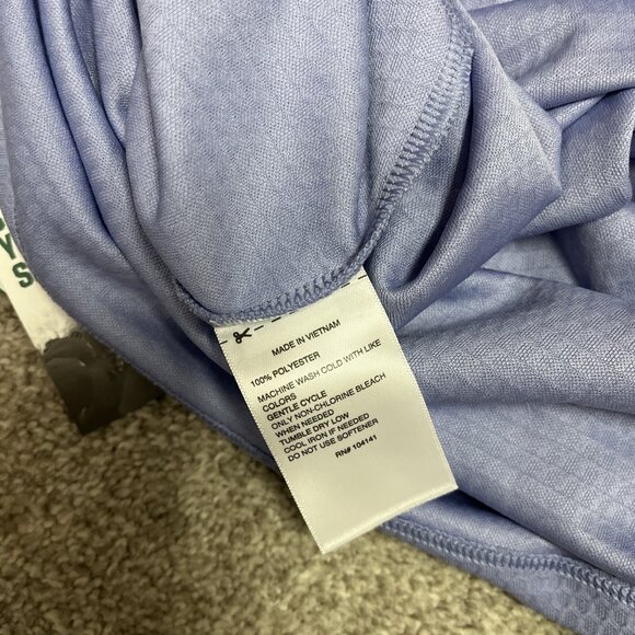 DSG Performance Activewear Mock Neck Tank Periwinkle Pearl Size Large NWT - Picture 11 of 11